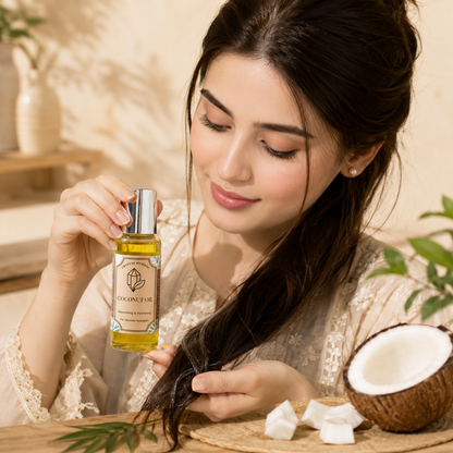Crystal Herbal Pure Coconut Oil (60ml) | Natural Hair & Skin Care Oil