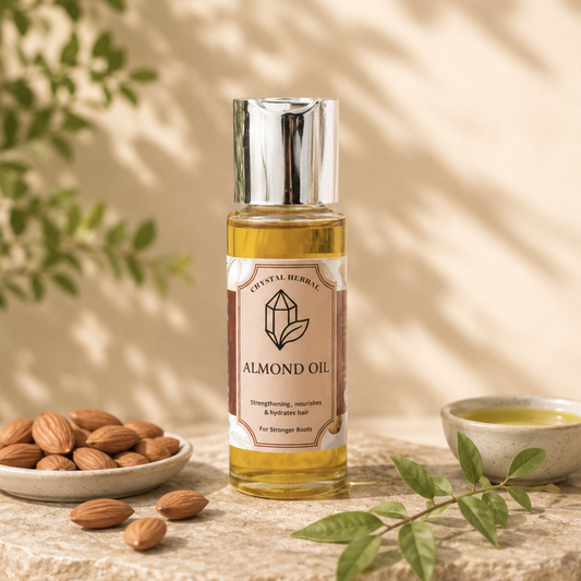 Crystal Herbal Pure Almond Oil (60ml) | Natural Hair Oil