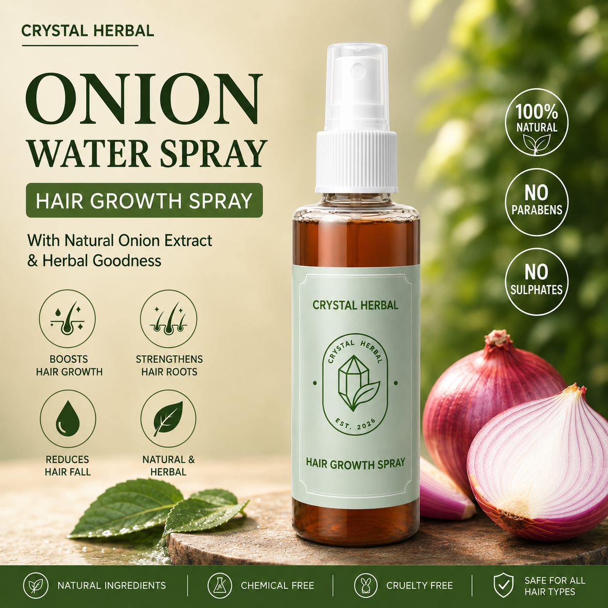 Hair Growth Spray| Onion Water