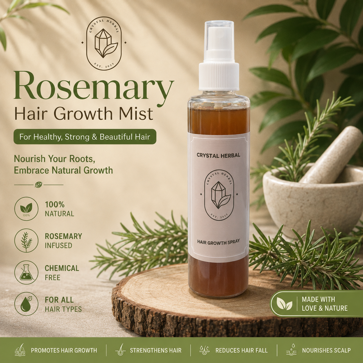 Hair Growth Rosemary Mist